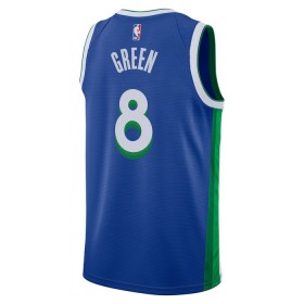 NBA Dallas Mavericks Trikot Josh Green 8 Nike 2022-23 City Edition Blau Swingman - Herren